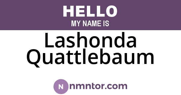Lashonda Quattlebaum