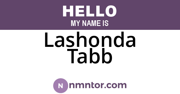 Lashonda Tabb