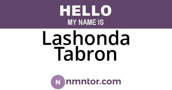 Lashonda Tabron