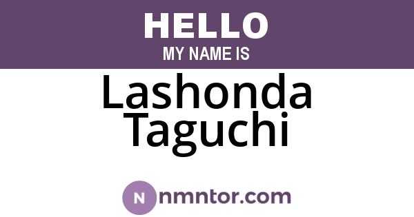 Lashonda Taguchi