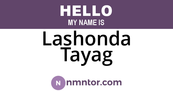 Lashonda Tayag