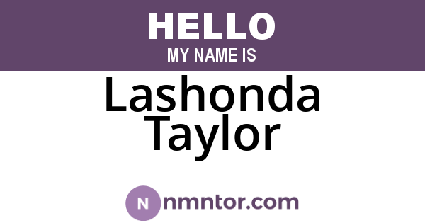 Lashonda Taylor