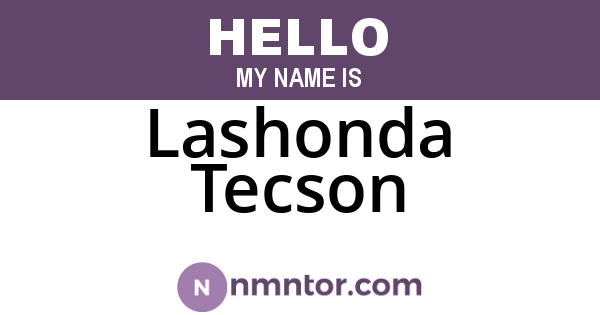 Lashonda Tecson