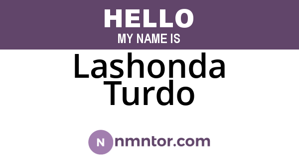 Lashonda Turdo