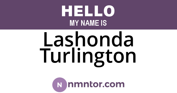 Lashonda Turlington