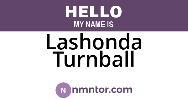 Lashonda Turnball