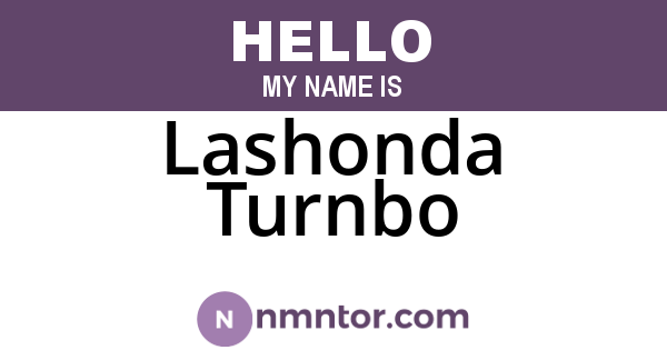 Lashonda Turnbo