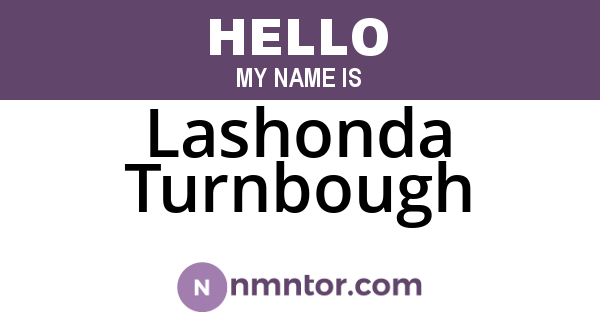 Lashonda Turnbough