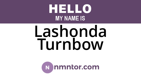 Lashonda Turnbow