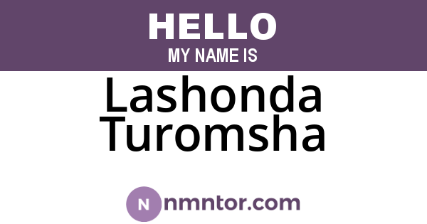 Lashonda Turomsha