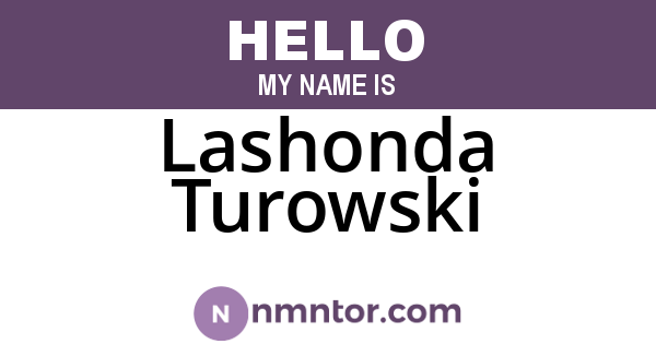 Lashonda Turowski