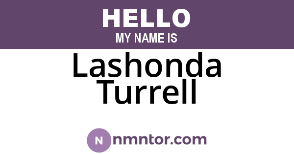 Lashonda Turrell