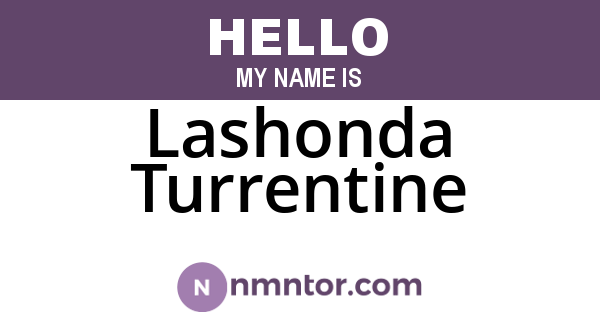 Lashonda Turrentine