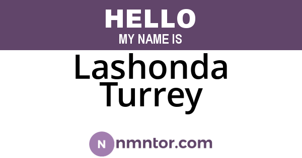 Lashonda Turrey