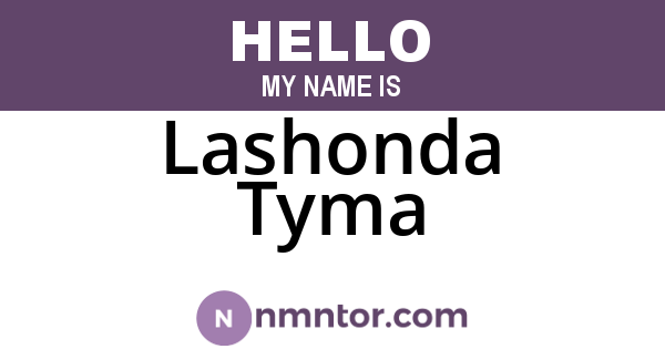 Lashonda Tyma