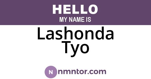 Lashonda Tyo