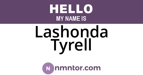 Lashonda Tyrell