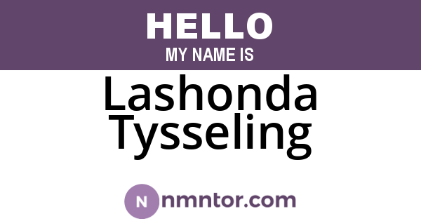 Lashonda Tysseling