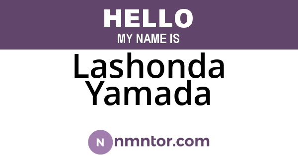 Lashonda Yamada