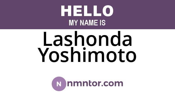 Lashonda Yoshimoto