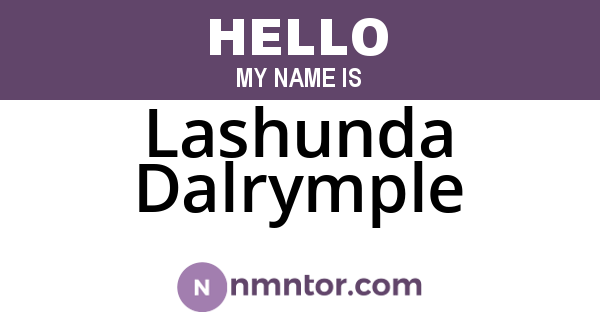 Lashunda Dalrymple