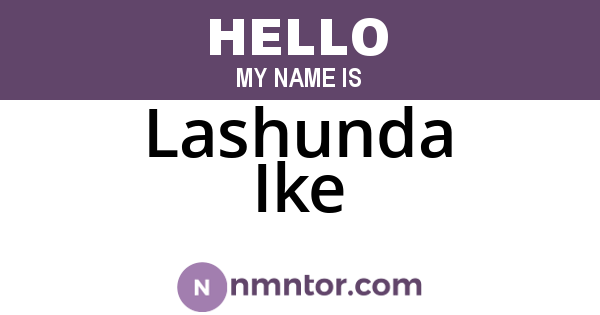 Lashunda Ike