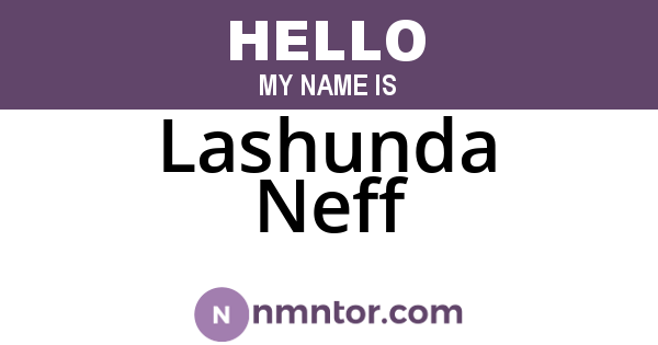 Lashunda Neff