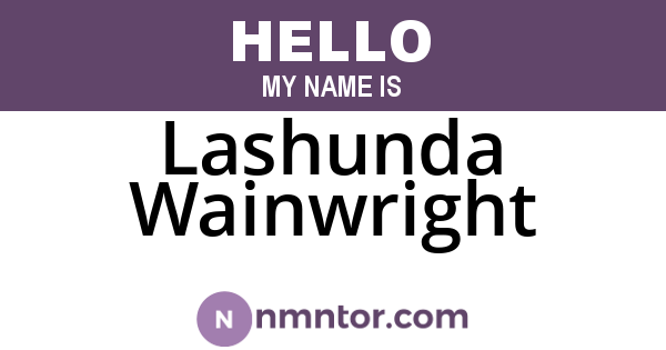 Lashunda Wainwright
