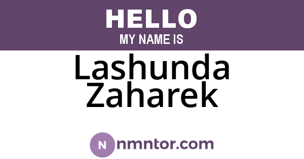 Lashunda Zaharek