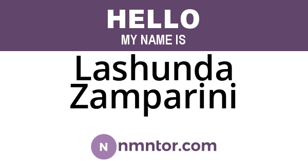 Lashunda Zamparini