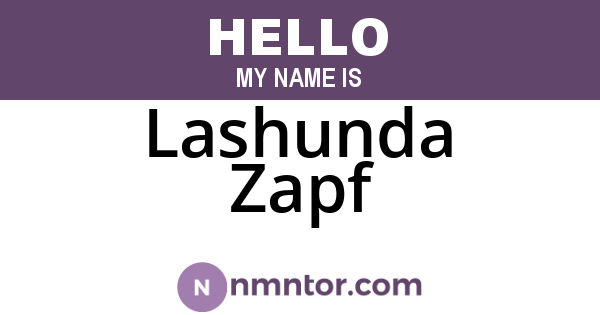 Lashunda Zapf