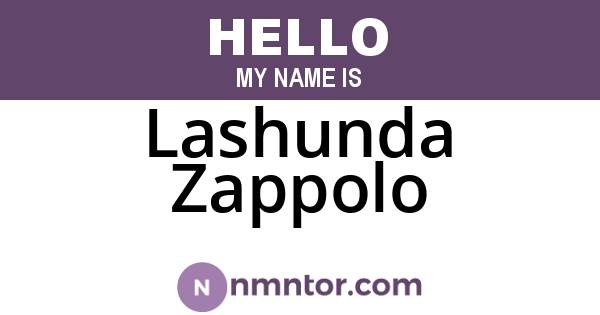 Lashunda Zappolo