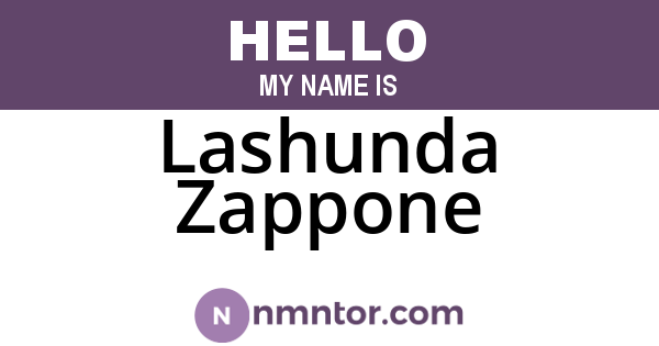 Lashunda Zappone