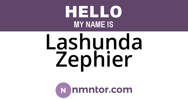 Lashunda Zephier