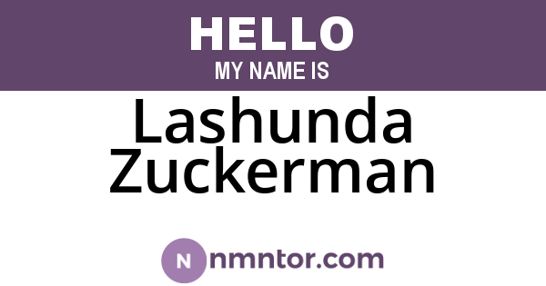 Lashunda Zuckerman