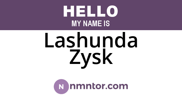 Lashunda Zysk