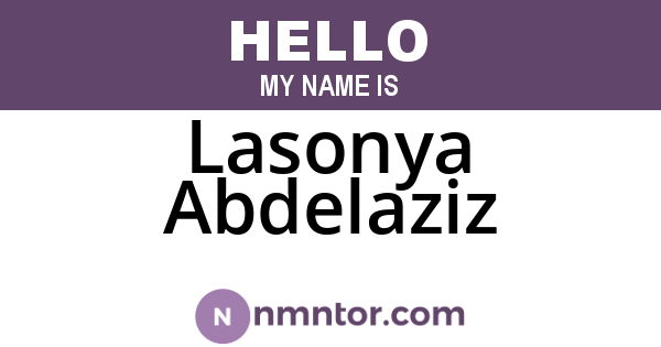 Lasonya Abdelaziz