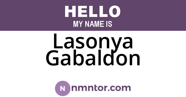 Lasonya Gabaldon