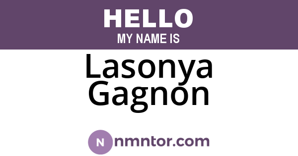 Lasonya Gagnon
