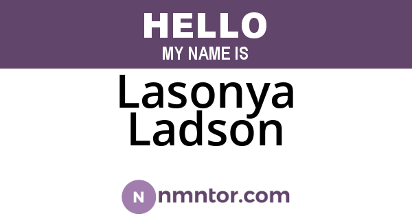 Lasonya Ladson