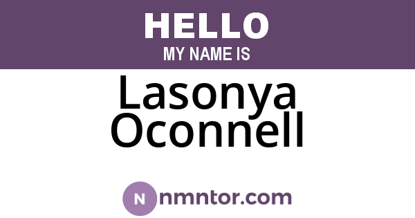 Lasonya Oconnell