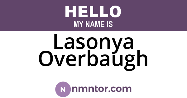Lasonya Overbaugh