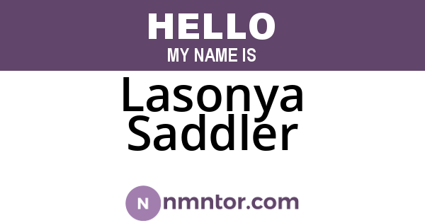 Lasonya Saddler