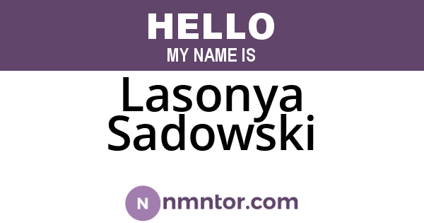 Lasonya Sadowski
