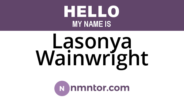 Lasonya Wainwright