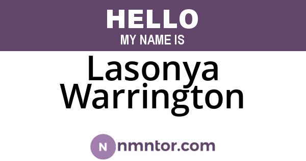 Lasonya Warrington