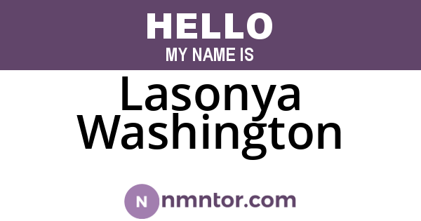 Lasonya Washington