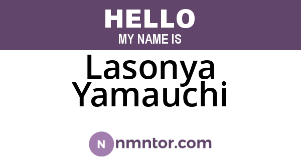 Lasonya Yamauchi