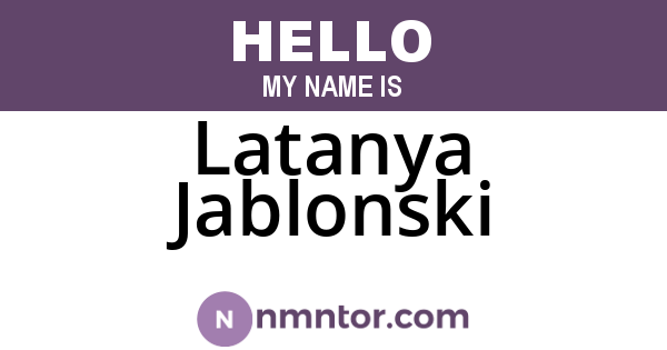 Latanya Jablonski