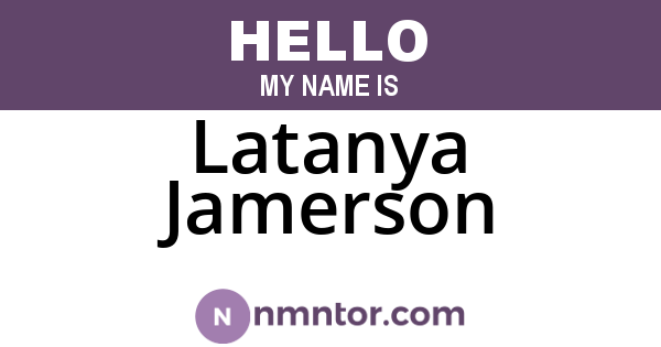 Latanya Jamerson